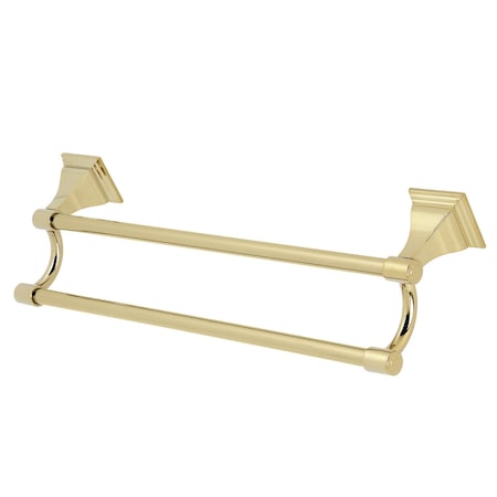 Kingston Brass BAH612318PB Monarch 18" Dual Towel Bar, Polished Brass BAH612318PB